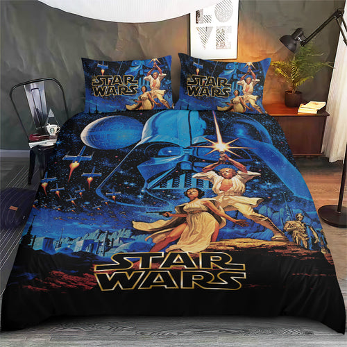 Star Wars 50th Anniversary 3-Piece Duvet Bedding Set – GNE5558