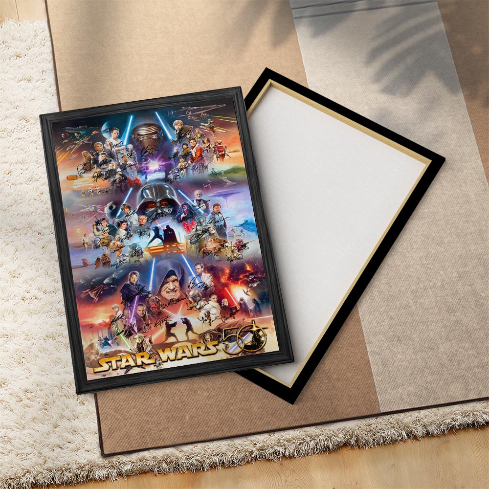 Star Wars 50th Anniversary Rectangle Canvas With Inner Frame – HOATT16537