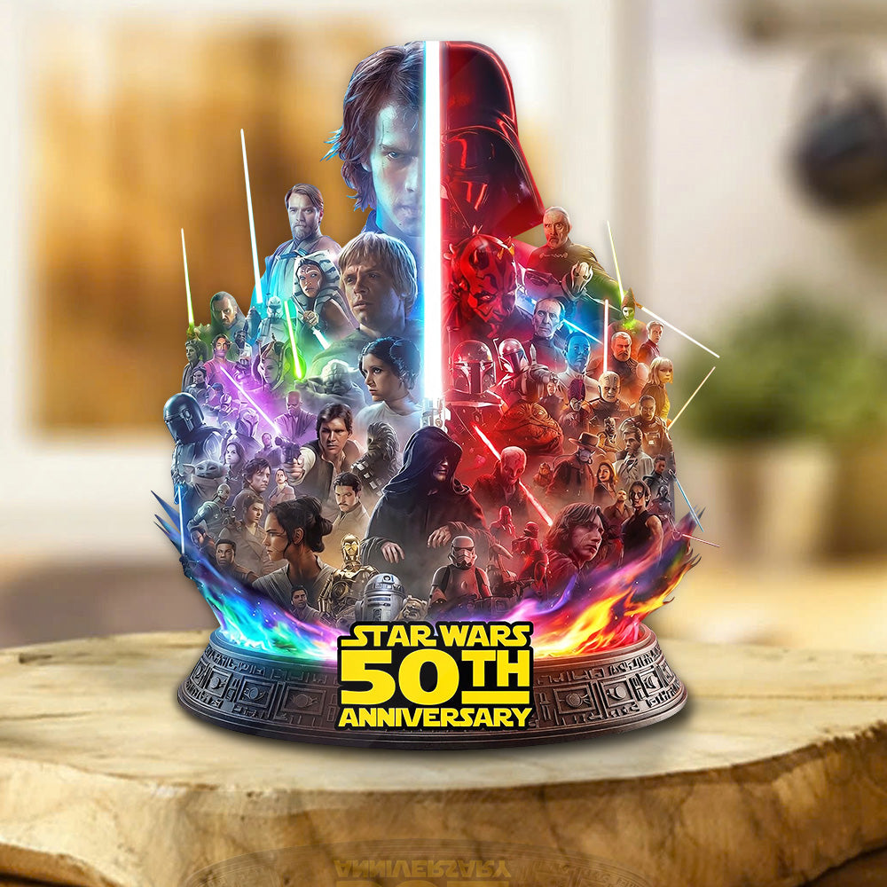 Star Wars 50th Anniversary Custom Shape Acrylic Plaque – GNE6521