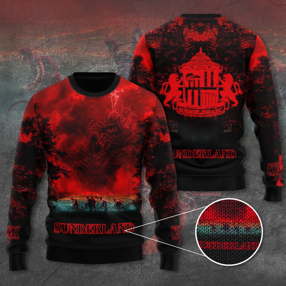 Sunderland A.F.C. X Stranger Things Ugly Sweater – TANTN17783