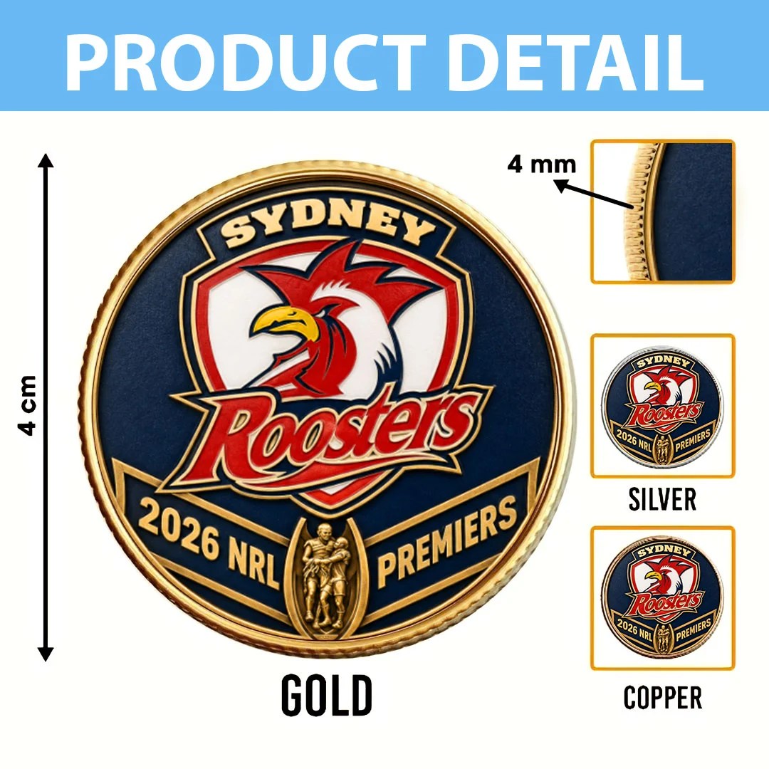 Sydney Roosters 2026 NRL Premiers Commemorative Coin – MAITM15309