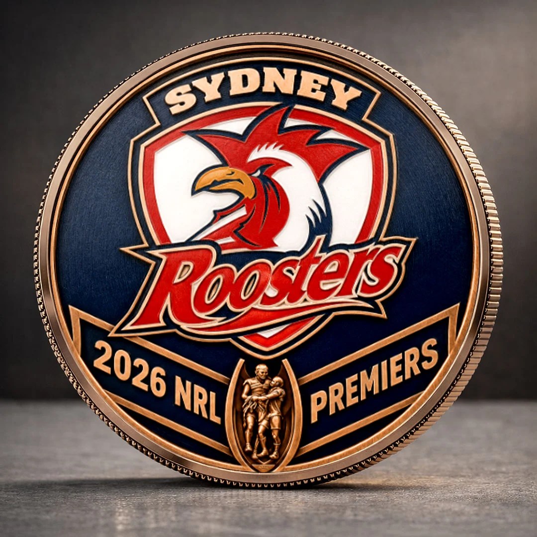 Sydney Roosters 2026 NRL Premiers Commemorative Coin – MAITM15309
