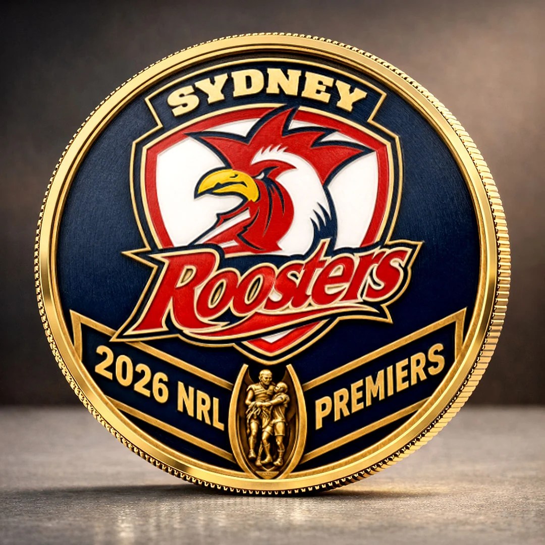 Sydney Roosters 2026 NRL Premiers Commemorative Coin – MAITM15309