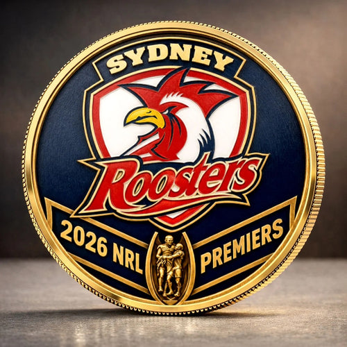 Sydney Roosters 2026 NRL Premiers Commemorative Coin – MAITM15309