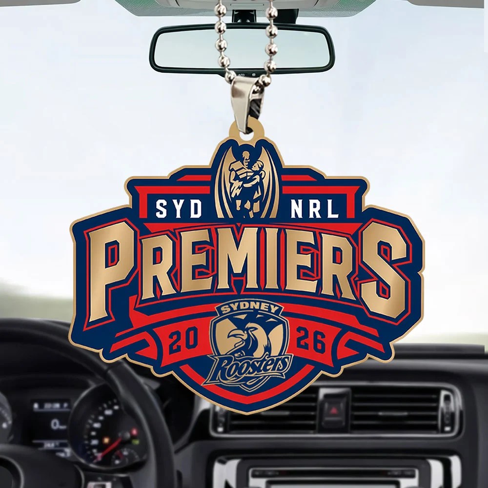Sydney Roosters 2026 NRL Premiers Custom shape 2-sided Acrylic Car Ornament – TANTN25952