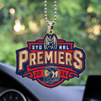 Sydney Roosters 2026 NRL Premiers Custom shape 2-sided Acrylic Car Ornament – TANTN25952