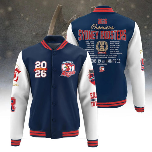 Sydney Roosters 2026 NRL Premiers Varsity Jacket – TANTN25935