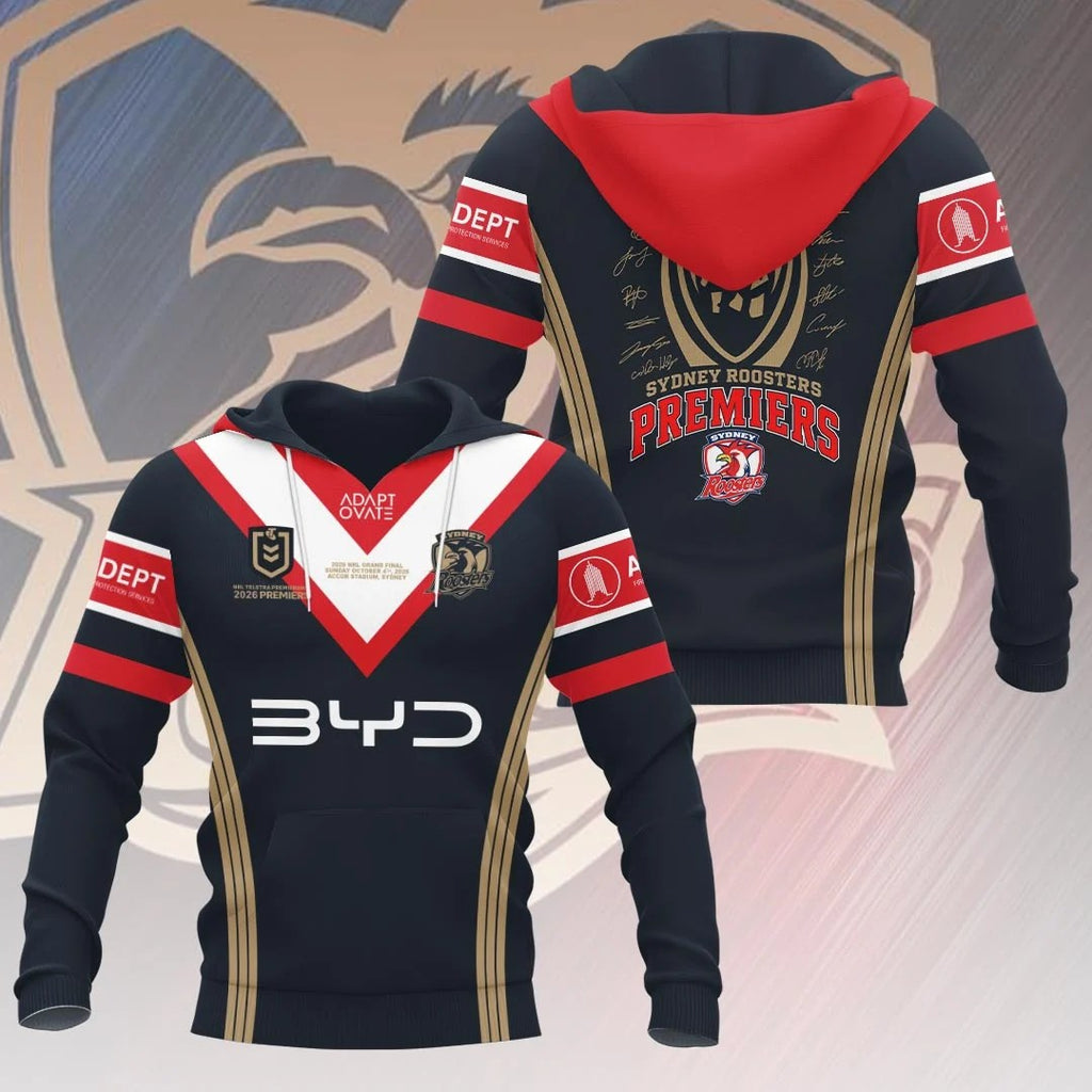 Sydney Roosters 2026 Premiers 3D Apparel – HOATT21448