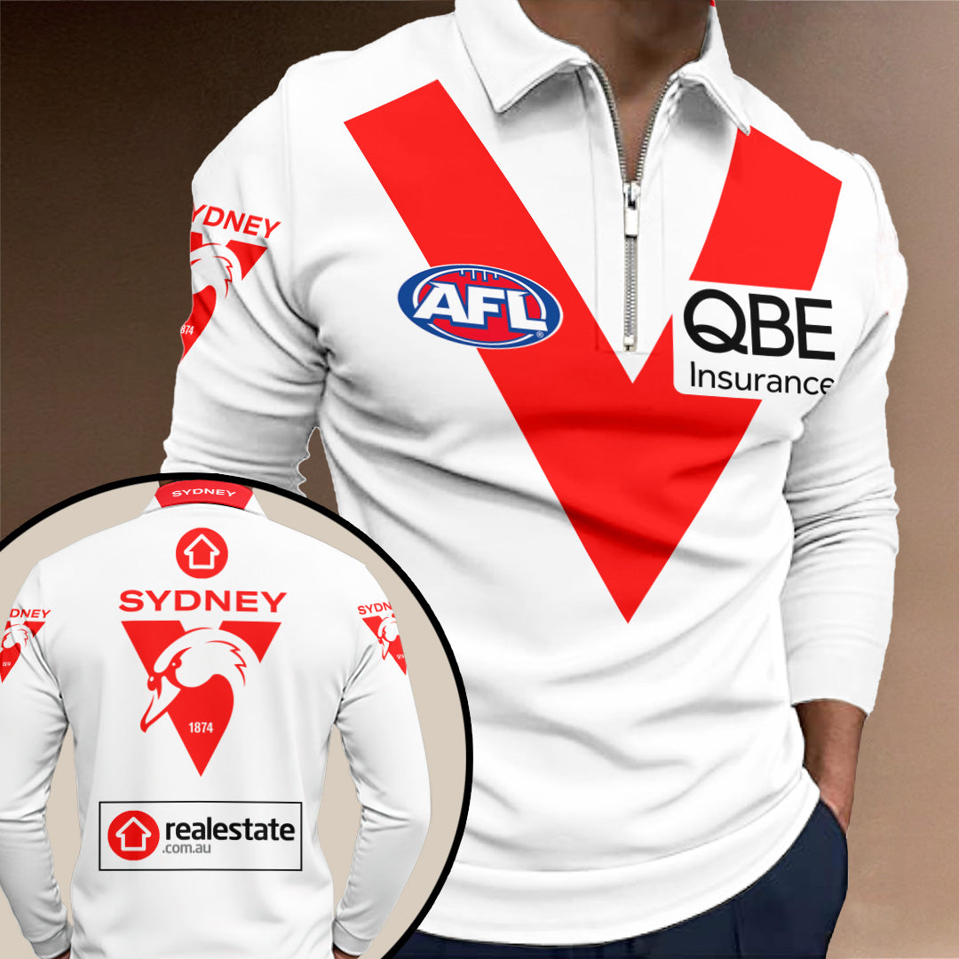 Sydney Swans FC Zip Polo Shirt – TANTN24937