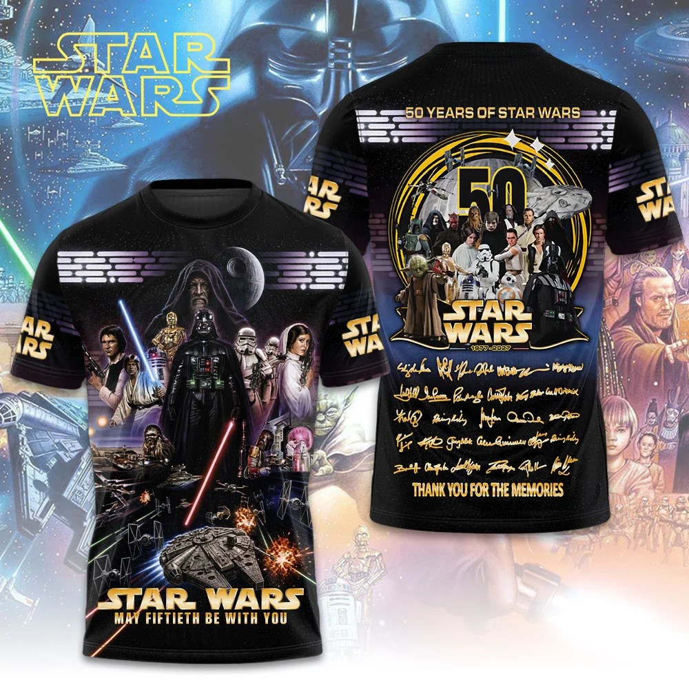 Star Wars 50th Anniversary 3D Apparel – TMTHU10222