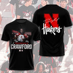 Nebraska Cornhuskers Football x Terence Crawford 3D Apparel – TMTHU1037