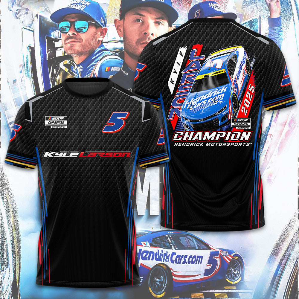 Kyle Larson Nascar Cup Series Champion 3D Apparel – TMTHU1969