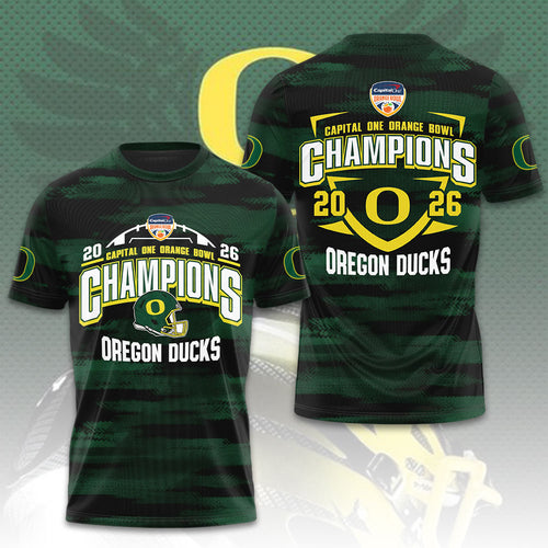 Oregon Ducks Football 3D Apparel – TMTHU3050