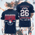 UConn Huskies Women's Basketball 2026 Big East Champions 3D Apparel – TMTHU4333