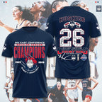 UConn Huskies Women's Basketball 2026 Big East Champions 3D Apparel – TMTHU4333