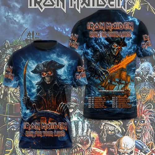 Iron Maiden 2026 World Tour 3D Apparel – TMTHU7829