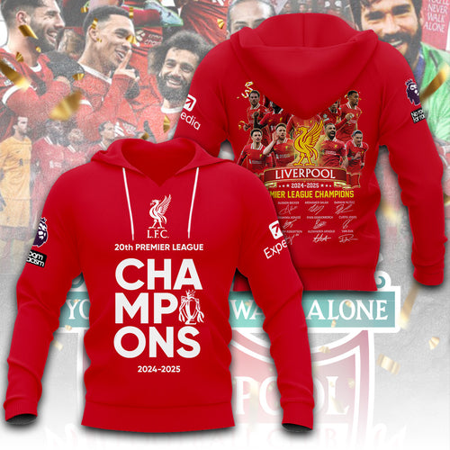 Liverpool FC 2024/25 Premier League Champions 3D Apparel – TANTN 12214