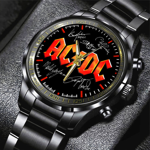 AC/DC Black Stainless Steel Watch – TANTN 13229