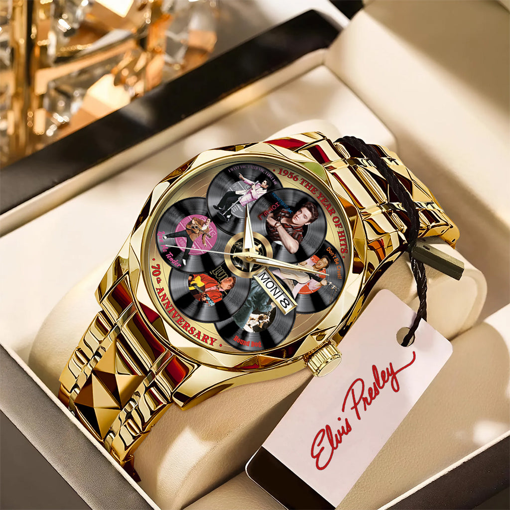 Elvis Presley Black Stainless Steel Watch – GNE 745