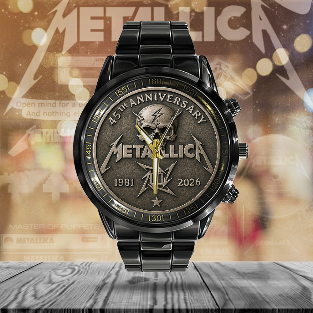 Metallica Black Stainless Steel Watch – TANTN 13815