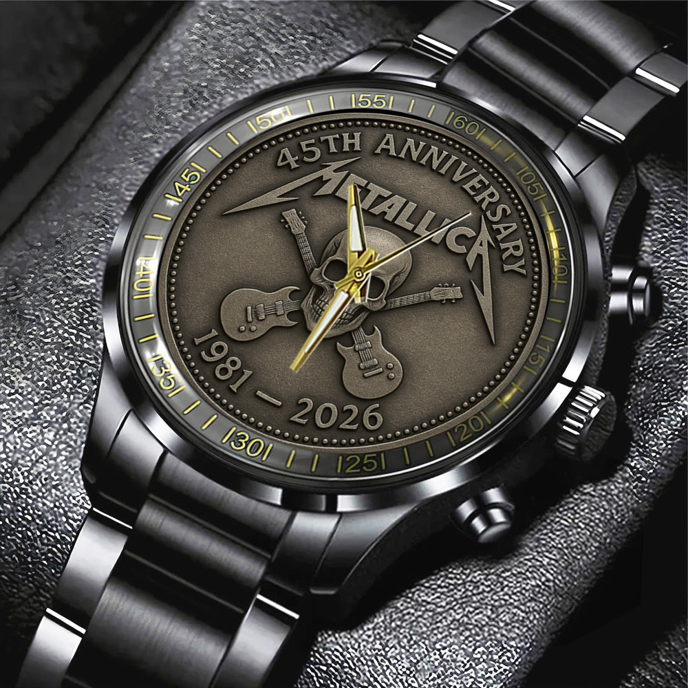 Metallica Black Stainless Steel Watch – TANTN 13816