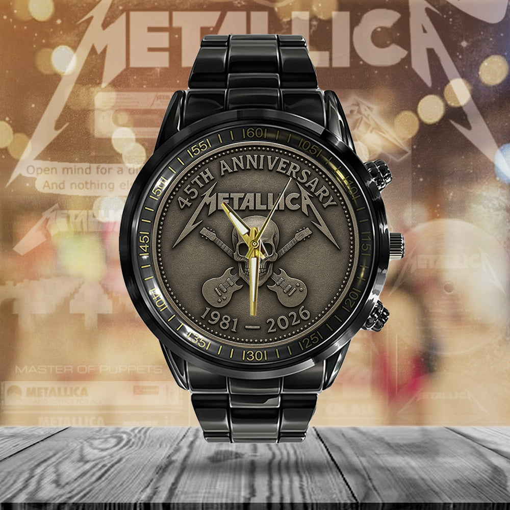 Metallica Black Stainless Steel Watch – TANTN 13816
