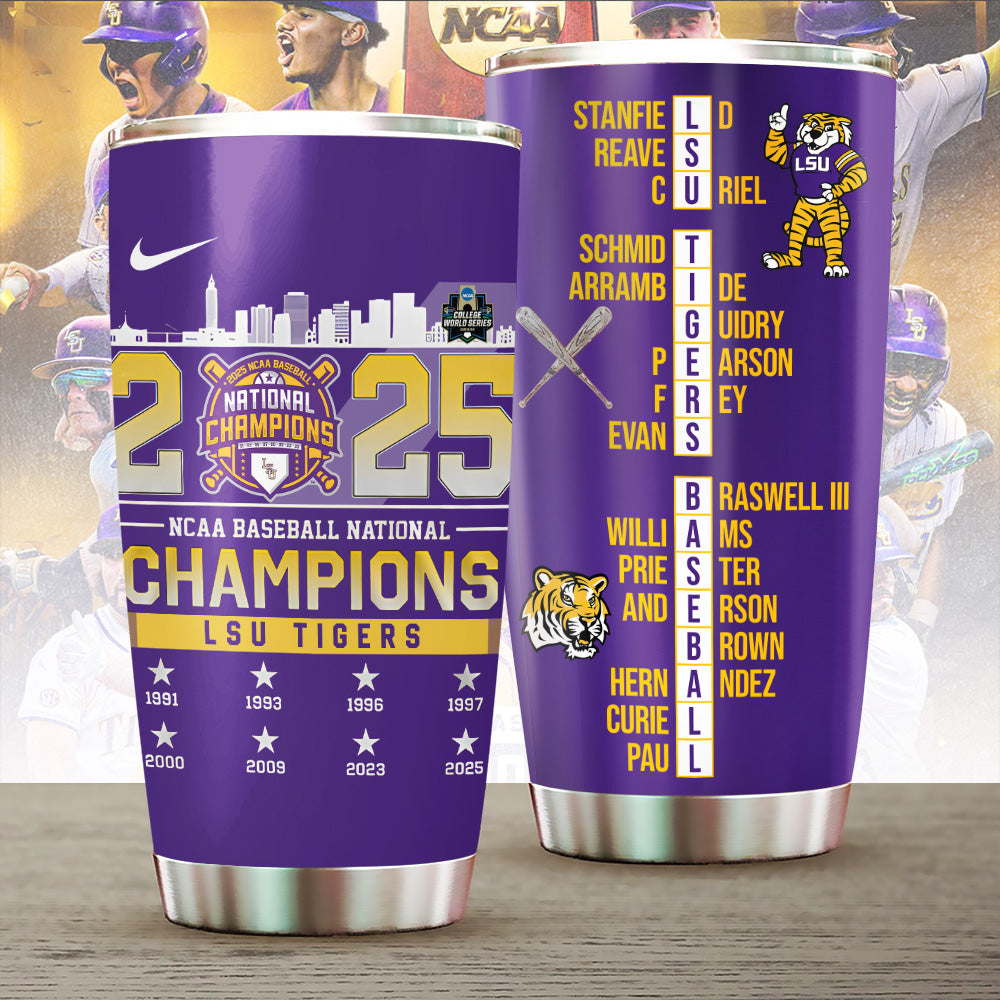 LSU Tigers Baseball Tumbler Cup – TANTN 13869