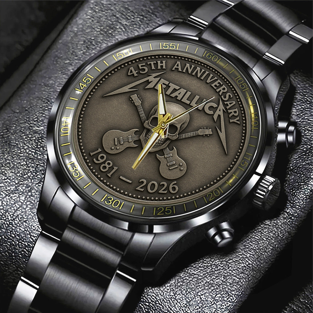 Metallica Black Stainless Steel Watch – TANTN 14143