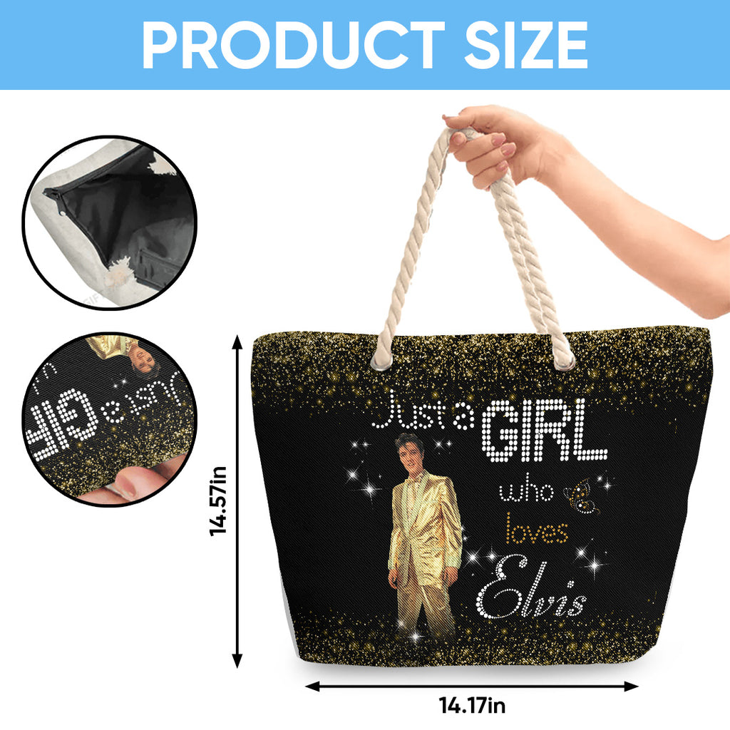 Elvis Presley Hemp Rope Tote Bag – TANTN 14289