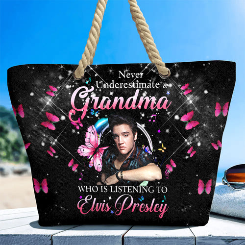 Elvis Presley Hemp Rope Tote Bag – TANTN 14292