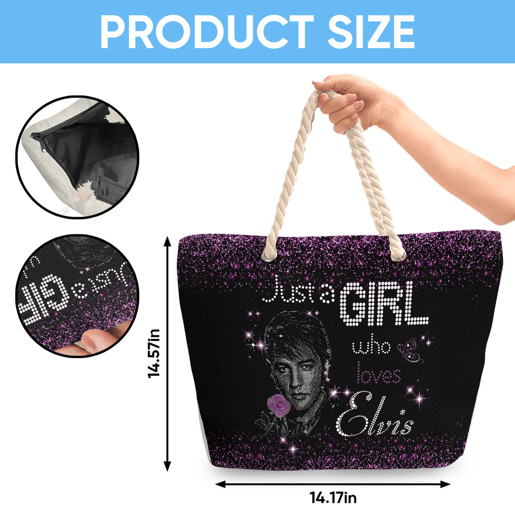 Elvis Presley Hemp Rope Tote Bag – TANTN 14295