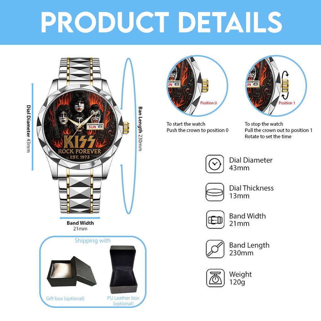 KISS Alloy Luxury Quartz Watch – TANTN 14956