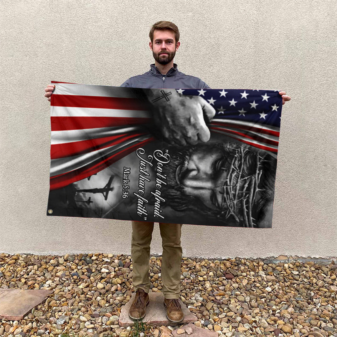 Just Have Faith 3D Double-side House Flag – TANTN 14997