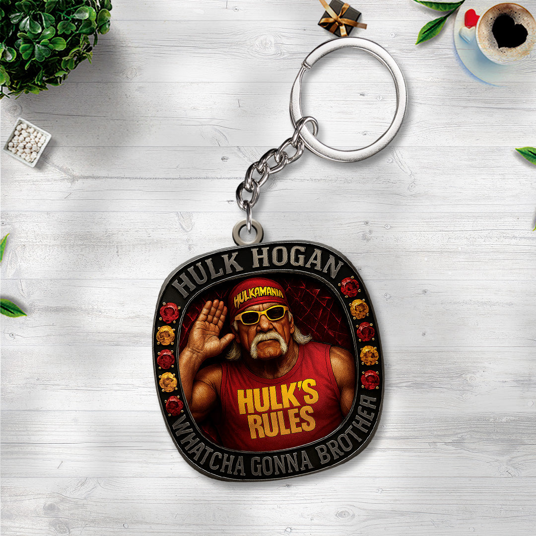 Hulk Hogan Custom Shape 2-sided Keychain – TANTN 15125