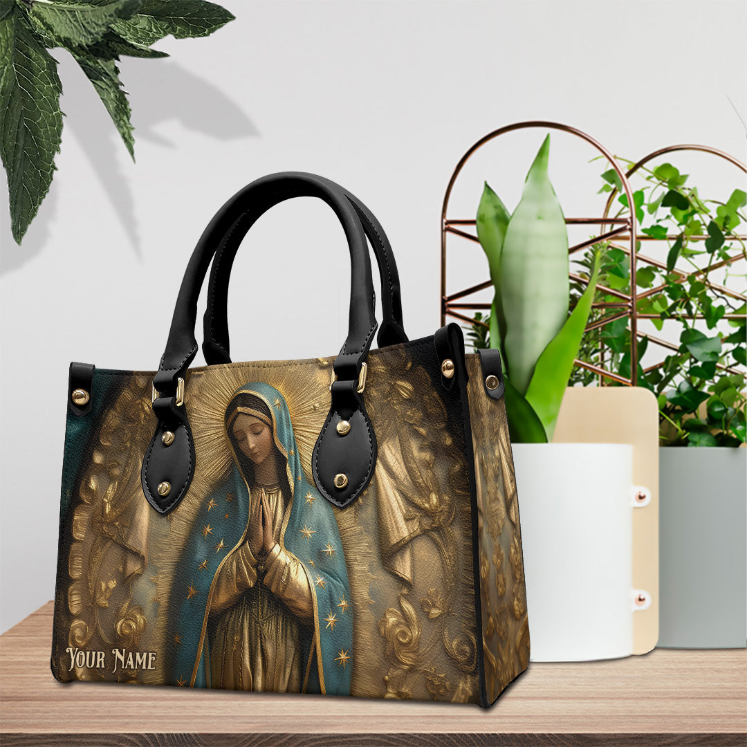 Personalized Mary, Our Mother Leather Handbag – TANTN15409