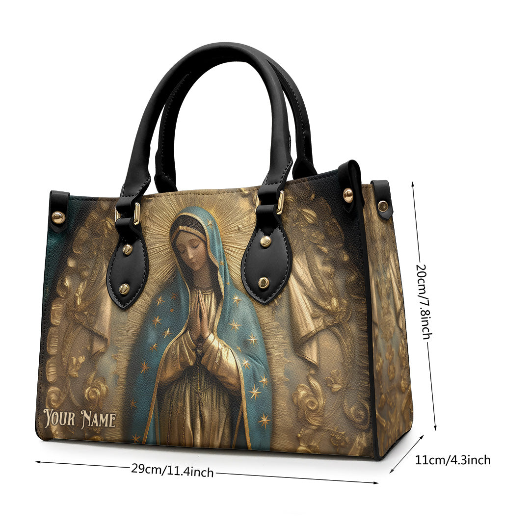 Personalized Mary, Our Mother Leather Handbag – TANTN15409