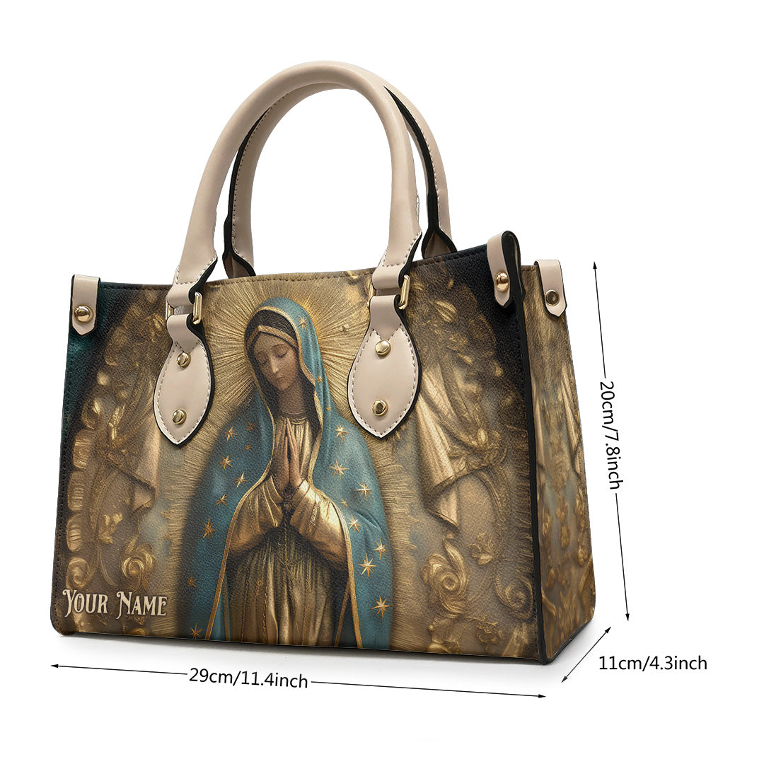Personalized Mary, Our Mother Leather Handbag – TANTN15409