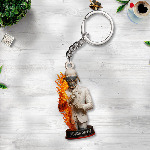 Megadeth Custom Shape 2-Side Printed Keychain – TANTN15424