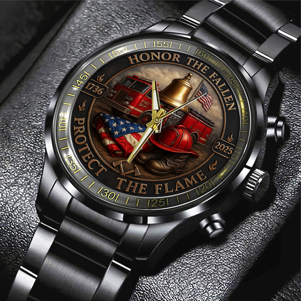 Firefighter Black Stainless Steel Watch – TANTN15623