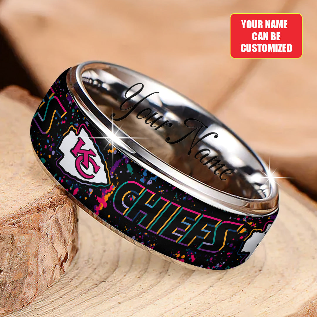 Personalized Kansas City Chiefs Crucial Catch 2025 Custom Alloy Ring – TANTN15823