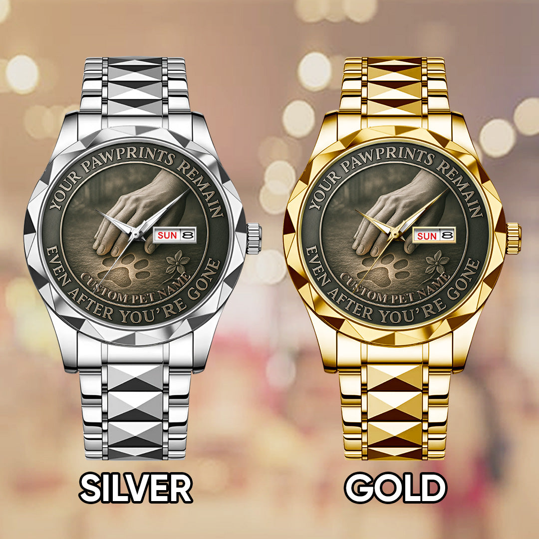 Personalized Your Pawprints Remain Alloy Luxury Quartz Watch – TANTN15861