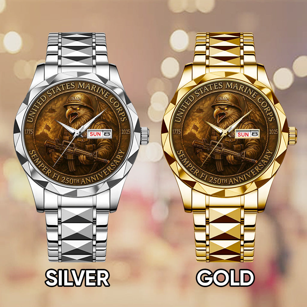 US Marine Corps Alloy Luxury Quartz Watch – TANTN15864