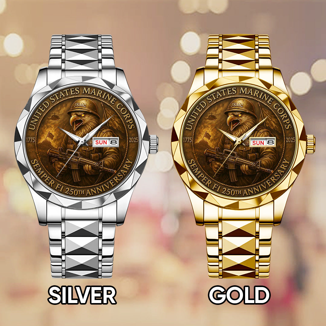US Marine Corps Alloy Luxury Quartz Watch – TANTN15864