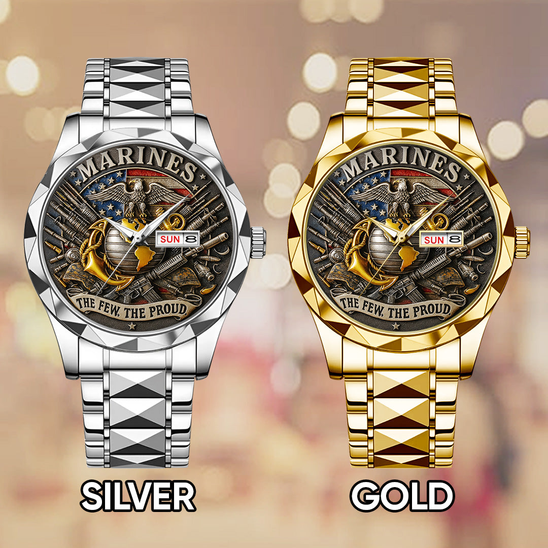 US Marine Corps Alloy Luxury Quartz Watch – TANTN15865