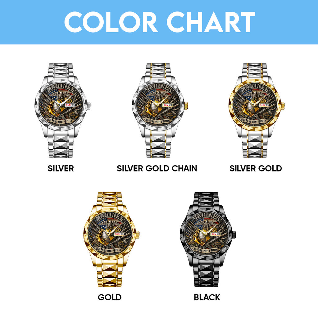 US Marine Corps Alloy Luxury Quartz Watch – TANTN15865