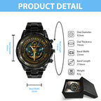 US Navy Black Stainless Steel Watch – TANTN15898