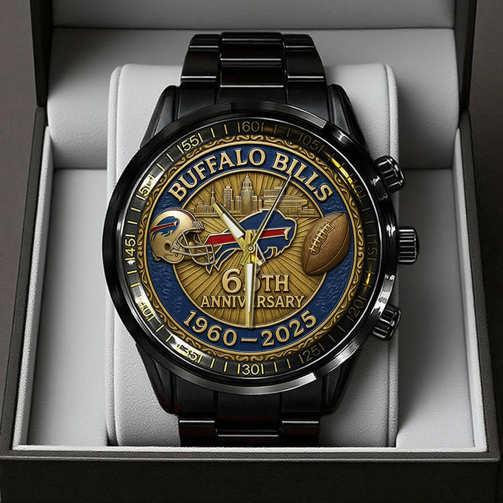Buffalo Bills Black Stainless Steel Watch – TANTN15902