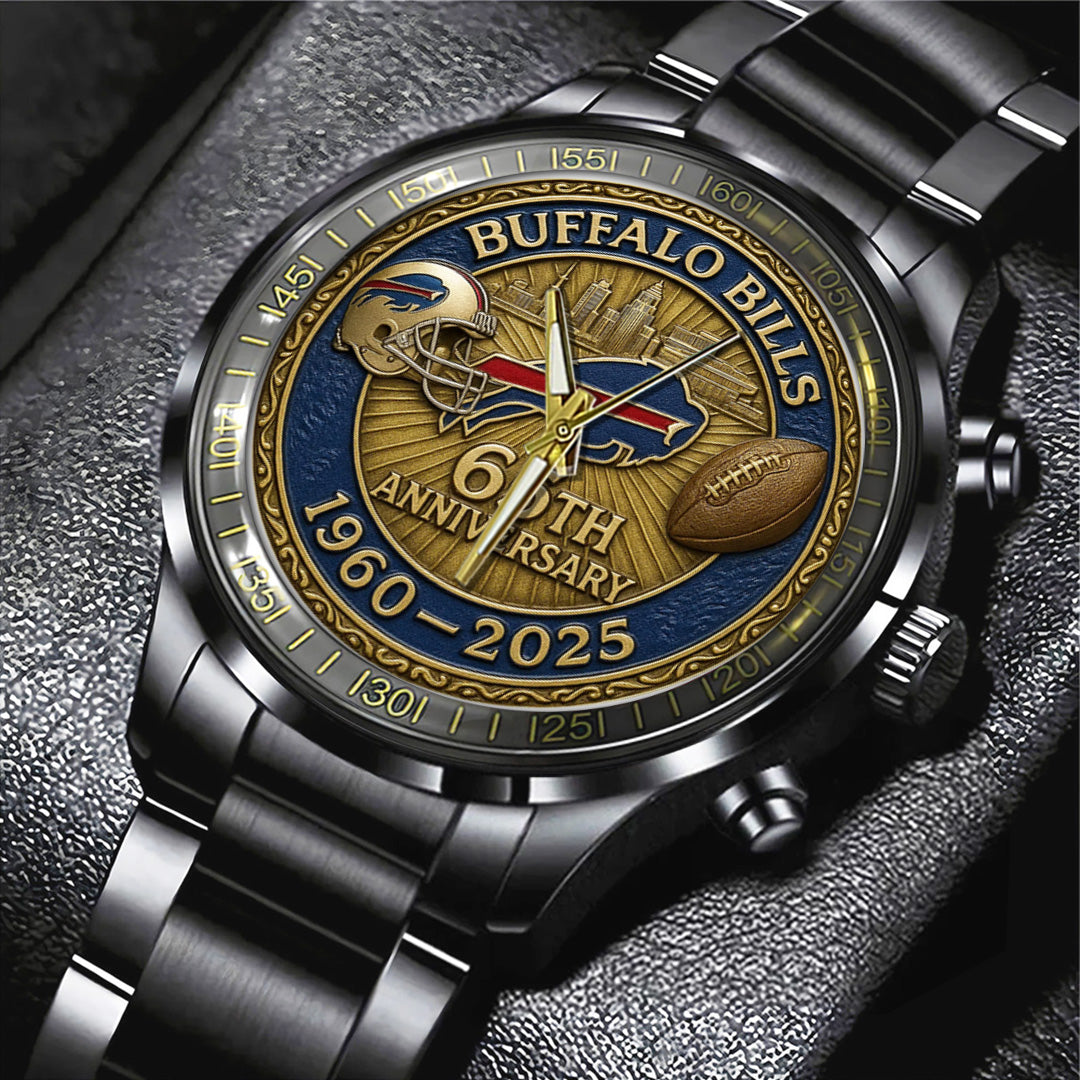 Buffalo Bills Black Stainless Steel Watch – TANTN15902