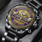 Minnesota Vikings Black Stainless Steel Watch – TANTN15903
