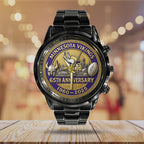 Minnesota Vikings Black Stainless Steel Watch – TANTN15903